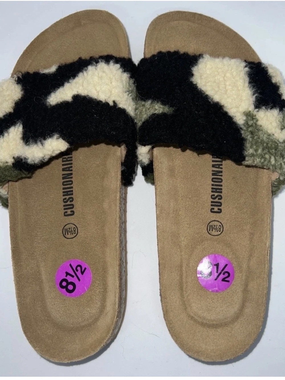 Cushionaire Camo Lonie Sandals - 8.5